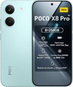 Xiaomi Poco X8 Pro 256GB 8GB Verde com NFC: alto desempenho para games e multitarefas com tela AMOLED 120Hz 1.5K.