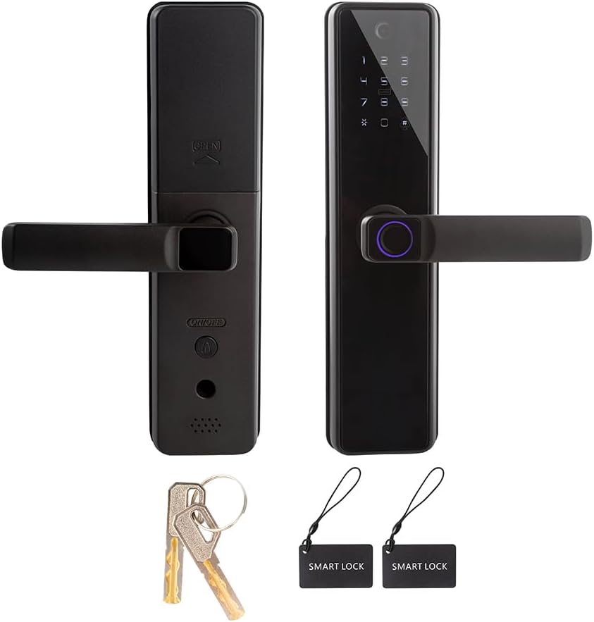 YESOP Fechadura Digital Inteligente Wi-Fi: segurança com câmera, senha, tag YESOP Fechadura Digital Inteligente Wi-Fi: segurança com câmera, senha, tag e app para abertura remota pela Tuya.