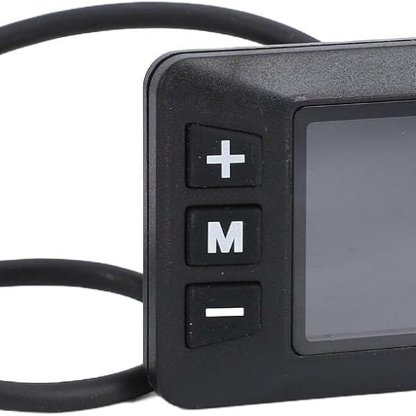 Zyyini Medidor de Display LCD para Bicicleta Elétrica: velocidade e bateria com leitura rápida, painel à prova de água e fácil instalação.