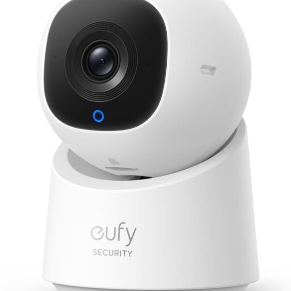 eufy Câmera C220 Anker: segurança 360°, 2K, visão noturna e rastreamento por IA para sua casa e pet
