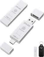 iDiskk Flash Drive 512GB: backup rápido e seguro com impressão digital e USB-C para iPhone 15, MacBook e Android