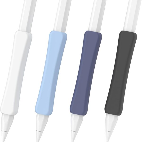 iPencil Grip 4 cores: silicone macio, proteção e conforto para Apple Pencil Pro, 2ª geração e USB-C